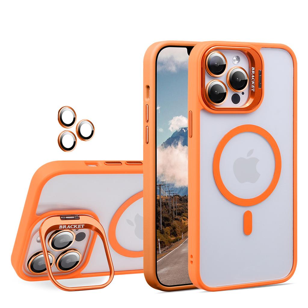 Ochranné pouzdro na objektiv fotoaparátu s držákem Stojan Kryt Pro Magsafe Mag Safe iPhone 16E 16 E 15 Pro Max 14 Plus 13 12 11 16Pro Příslušenství pro ochranu telefonu