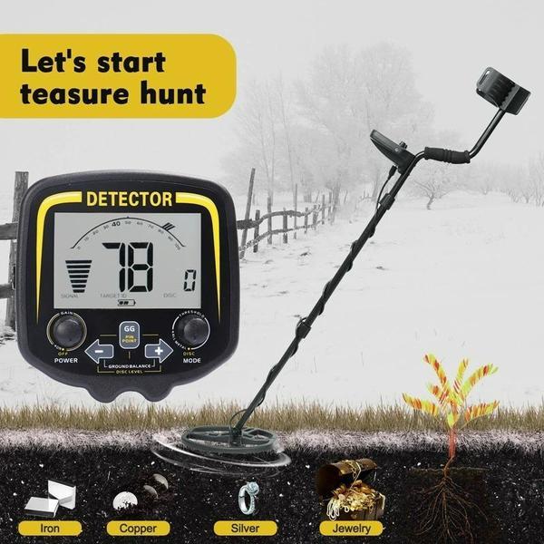 Detector de metale ATX880 Cu căști Bobină impermeabilă LCD Vânător de comori 1.5M Detector subteran de metale bijuterii