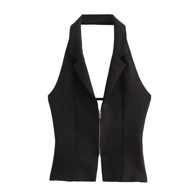 Jnleaog Summer New Women's Clothing Fashion Style Stylish Open Back Hanging Collar Tops 3508777 800