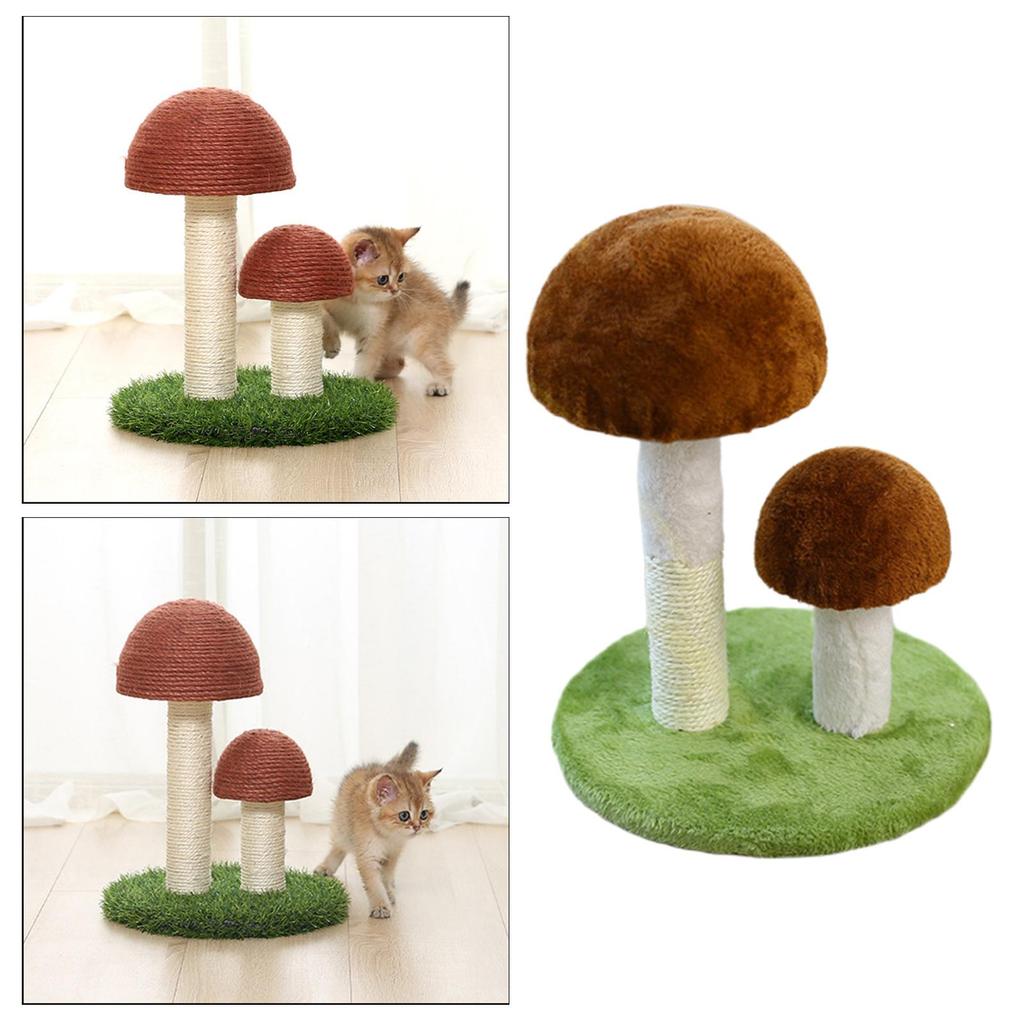 Mushroom post for scratching Sisal Cat Scratcher Domestic Cats Toy Gifts