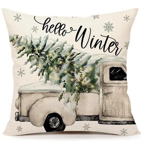 Festive Christmas Pillowcases: Merry, Joyful, Wintery, and Plaid for a Cozy Holiday! sofas, bedroom pillow covers, holiday gifts