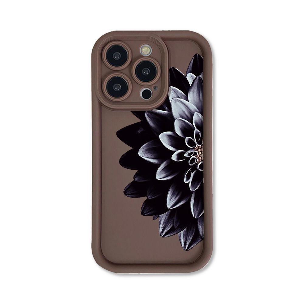 Dark Flower for iPhone17 ProMax Phone Case 16 Apple 17 Scrub 14/15 Premium 13 Factory