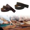 Modern No Closure Leather Belt Men Belt Buckleless Even Punch Hole All Day Comfortable Waistband for Formal Casual