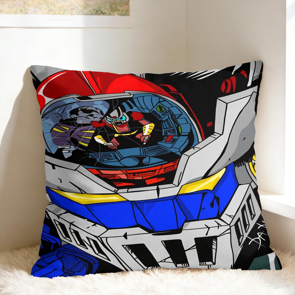 Pillow Case cartoon Rocket Punch Mazinger Z Comfy Pillow Cover For Living Room Sofa Cute Funny Pillowcases