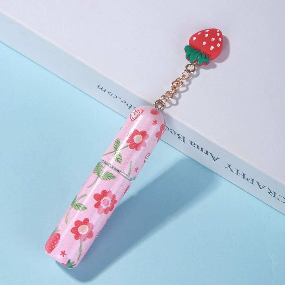 5ml Mini Perfume Bottle Refillable Leak-proof Empty Cosmetic Containers with Pendants Spray Rotating Bottle