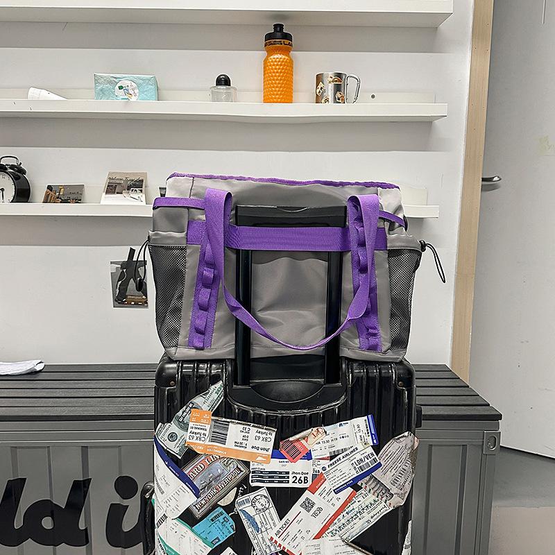 Travel bag Large capacity ins Niche fitness bag Storage duffel bag Shoulder bag Crossbody portable waterproof shopping bag