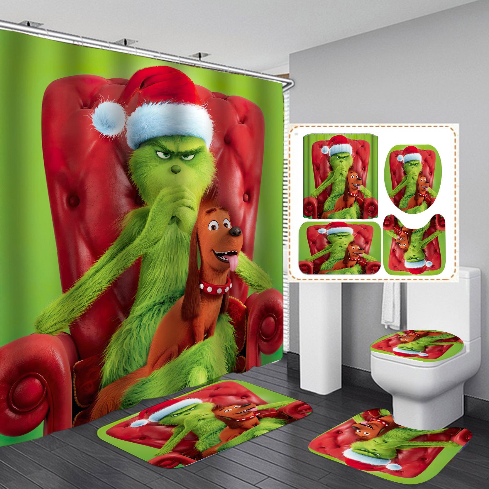 

Американская ванная комната занавеска для душа водонепроницаемая туалет занавеска для душа без проколов 180x200-420g