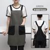 Customized Cross-border Canvas Vest Apron for Supermarkets and Cafes with Logo Options