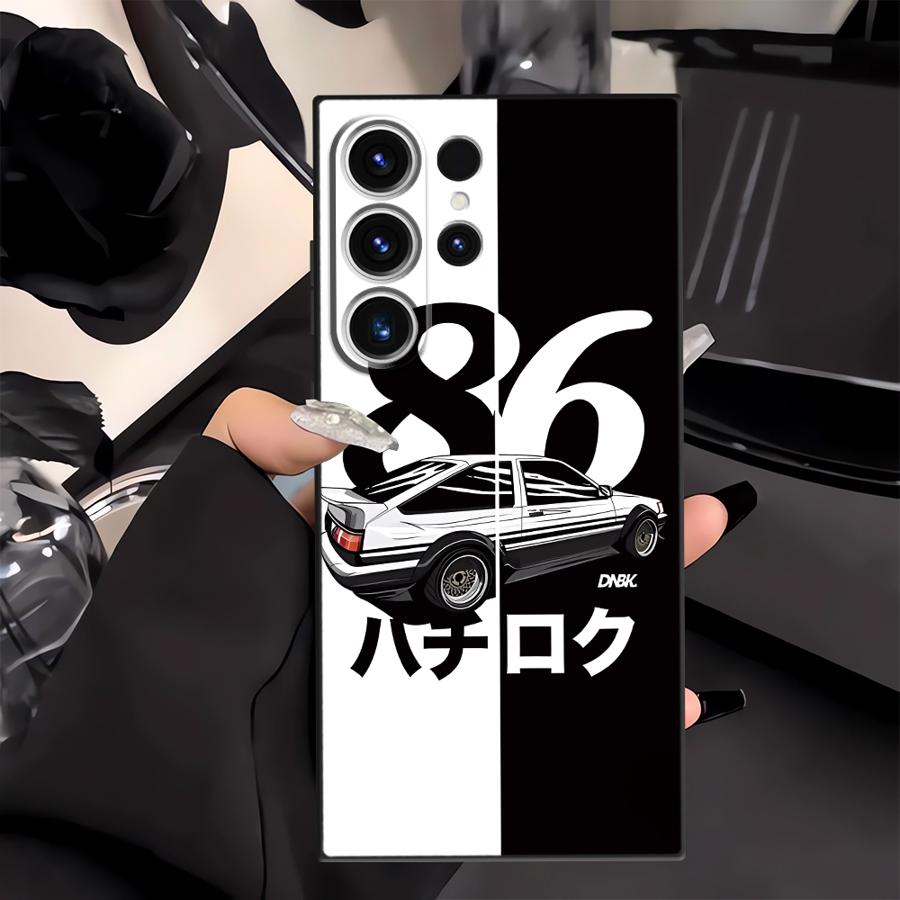 Case for Samsung Galaxy S25 S23 S26 S24 Plus S10 S9 Note 20 8 9 10 S20 Ultra S21 FE Funda Phone Cover Japan Initial D