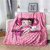 Cartoon Anime cute B-Boop MISS Super Soft Throws Blanket,Warm Cozy Blanket for Bed,Couch,Sofa,Bedroom,Living Room,Travel,Camping