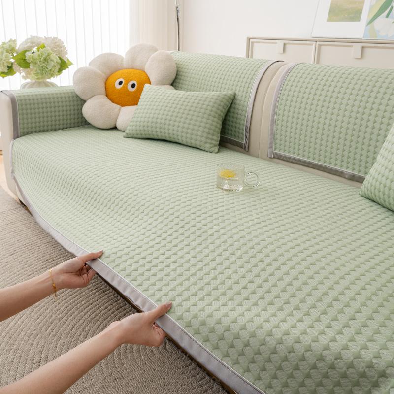 Cool Doudou Sofa Cushion Summer Non-Slip Mat Cushion New  Simple Modern Cold Leather Sofa Cover