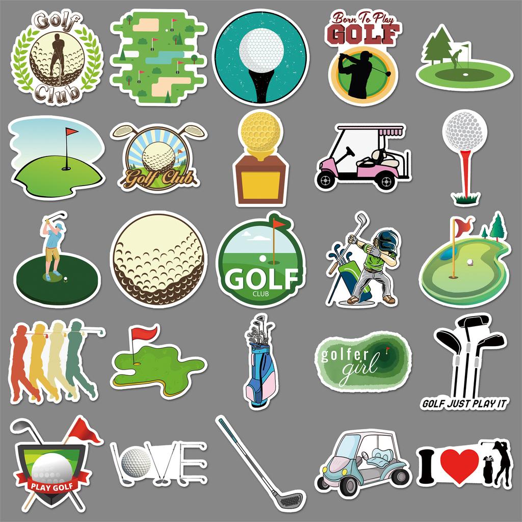50 Golf Graffiti Personalized Sports Peripheral DIY Mobile Phone Skateboard Suitcase Stickers Waterproof