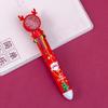 Christmas Ten Colors Ball-point Pen Cartoon Elk Pendants Noel Merry Christmas Decor Gifts For Kids Happy New Year 2025