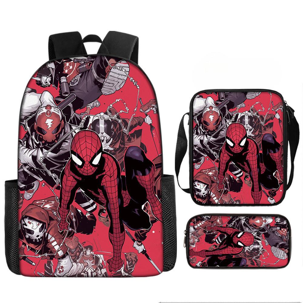 Child Printed Backpack Schoolbag Shoulder Bag Pencil Bag