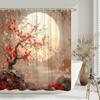 Outdoor Scenic Duschvorhang Wasserfall Landschaft Natur Landschaft Tropischer Wald Polyesterstoff Duschvorhang Badezimmer Deko