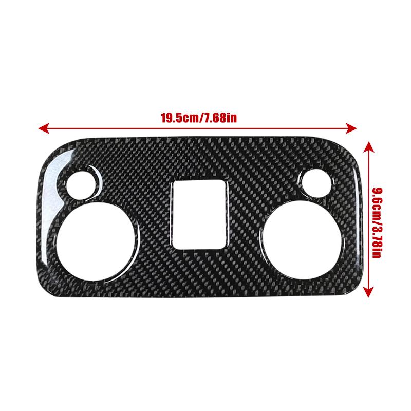 Carbon Fiber Reading Light Panel Cover Trim for Ford Mustang 2009-2022,Interior Overhead Map Light Decoration Framing Car Modification Accessories