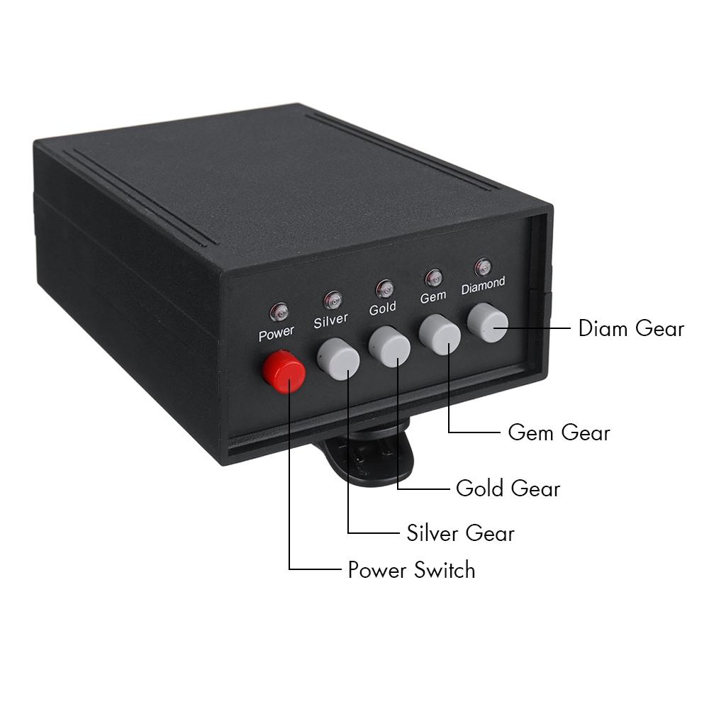 Depth Metal Detector Rechargeable Pointing Long Range Dual System Gold Gem Metal Digital Laser Detector 30M