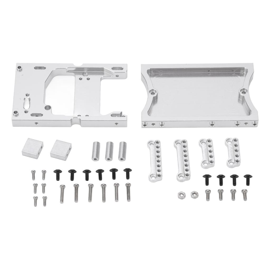 Aluminum Alloy Steering Gear Compartment with Tail Beam Set for MN D90 MN98 RC Car Upgrade Parts