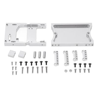 Aluminum Alloy Steering Gear Compartment with Tail Beam Set for MN D90 MN98 RC Car Upgrade Parts