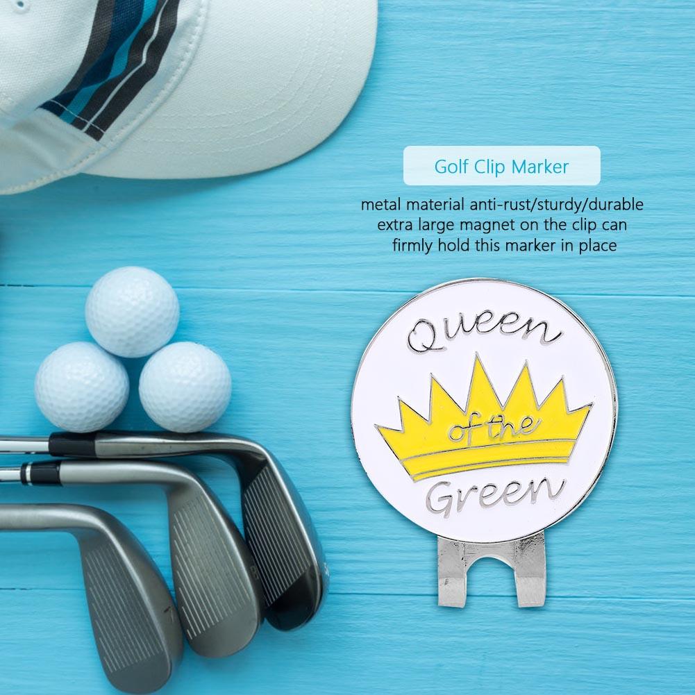 Durable Metal Golf Mini Magnetic Ball Marker Golfer Hat Visor Clip Accessory