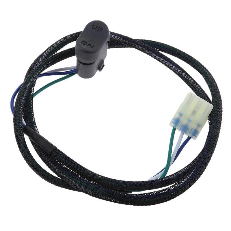 Outboard Motor Trim Tilt Switch Assembly Black Durable Plug and Play for Honda 35370-ZW5-U02 Replacement