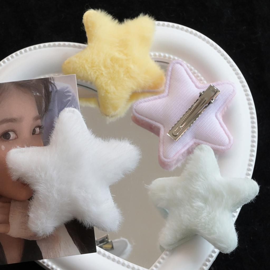 2 Pcs Girls Star Y2K Hair Clip Sweet Girls Cute Hair Duckbill Clip Headwear Hair Accessories for Women Girls