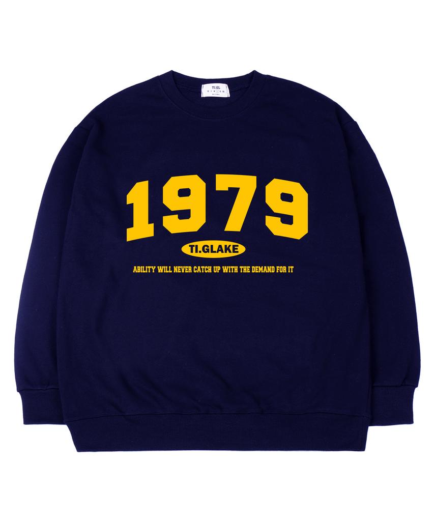 TI.GLAKE 1979 Ability Oversized Sweatshirt Navy