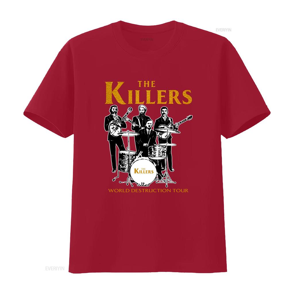The Killers Band Alt Rock Tour Mondiale Distruzione Brandon Flowers Maglietta S 234XL SG417 vintage Lavata Casual streetwear