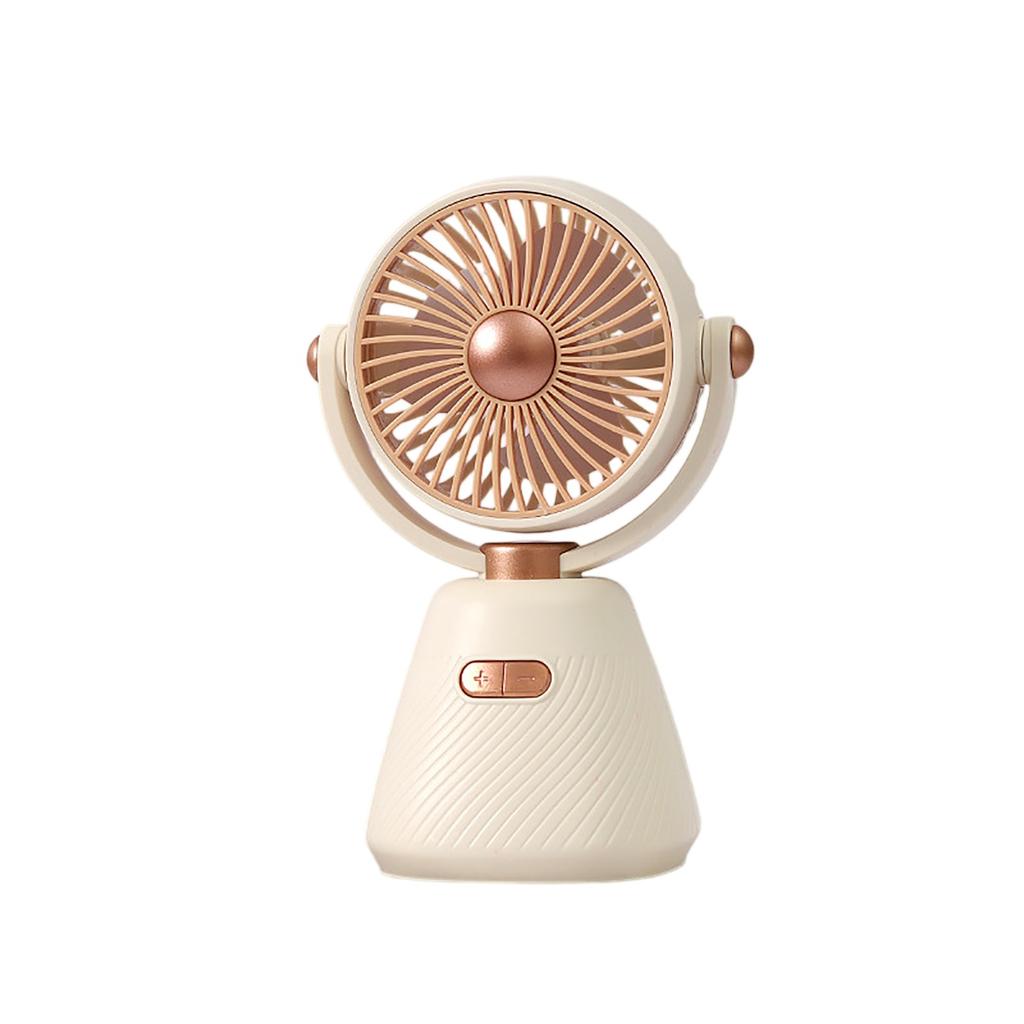Desktop Fan For Bedroom And Study – USB Rechargeable Portable Quiet Table Fan For Students