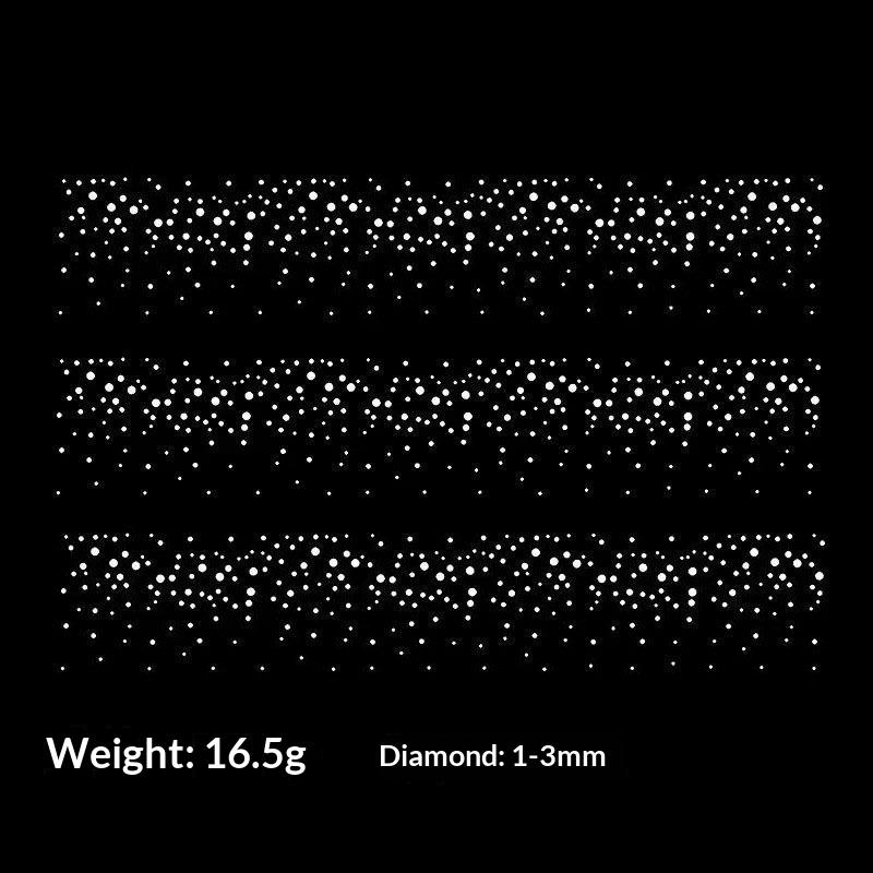 Iron-On Rhinestone Patch Shiny DIY Fabric Decal Waterproof Clothing Decor Sticker for Jeans Backpack Handmade Gift Making