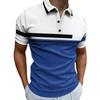 European and American New Men's 3D Printed Versatile Colorful Plant Short Sleeved Polo Shirt