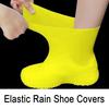 1 Pair Rain Boot Cover Waterproof Silicone Shoe Covers Anti-Slip Elastic Overshoes Thickened Rainproof Shoe Protectors