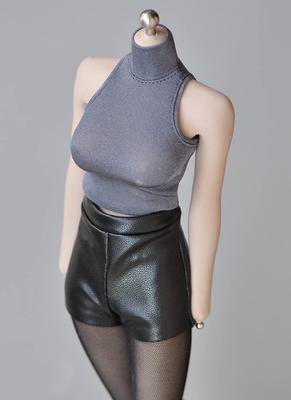 Accessoires pour avec corps TBLeague Femme Gris Beau Sexy Coupe moulante Rasé ne sont pas [TOYBARJAPAN] Figurines 1/6/Compatible SPÉC.FOURNITURE T-shirt (Corps,