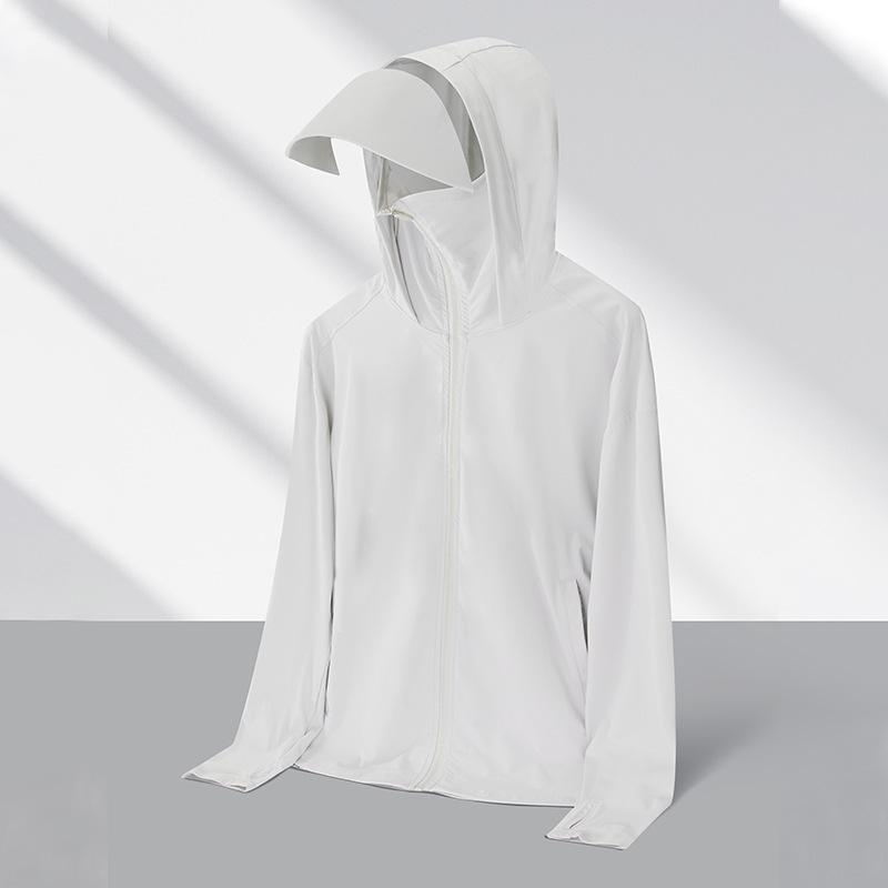 2024 Summer UV Protection Hooded Jacket for Men & Women - Ice Silk Outdoor Sunshield
