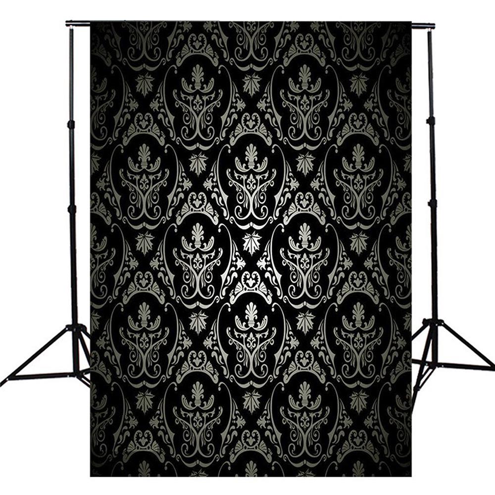 Vintage Black Pattern Backdrop Photography Background for Home Decor,Parties,Studios,Outdoor Celebrations,Wedding