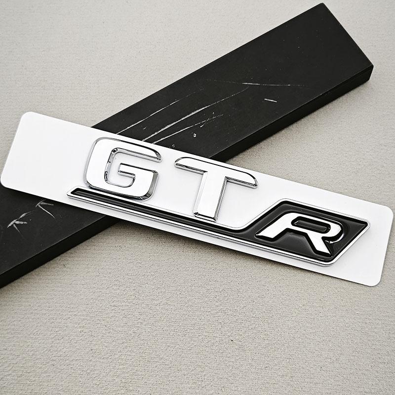 3D ABS Chrome Car Letters Badge Rear Trunk Logo GT R Sticker Emblem Decals For Mercedes Benz GT GT R Tail Marking Accessories