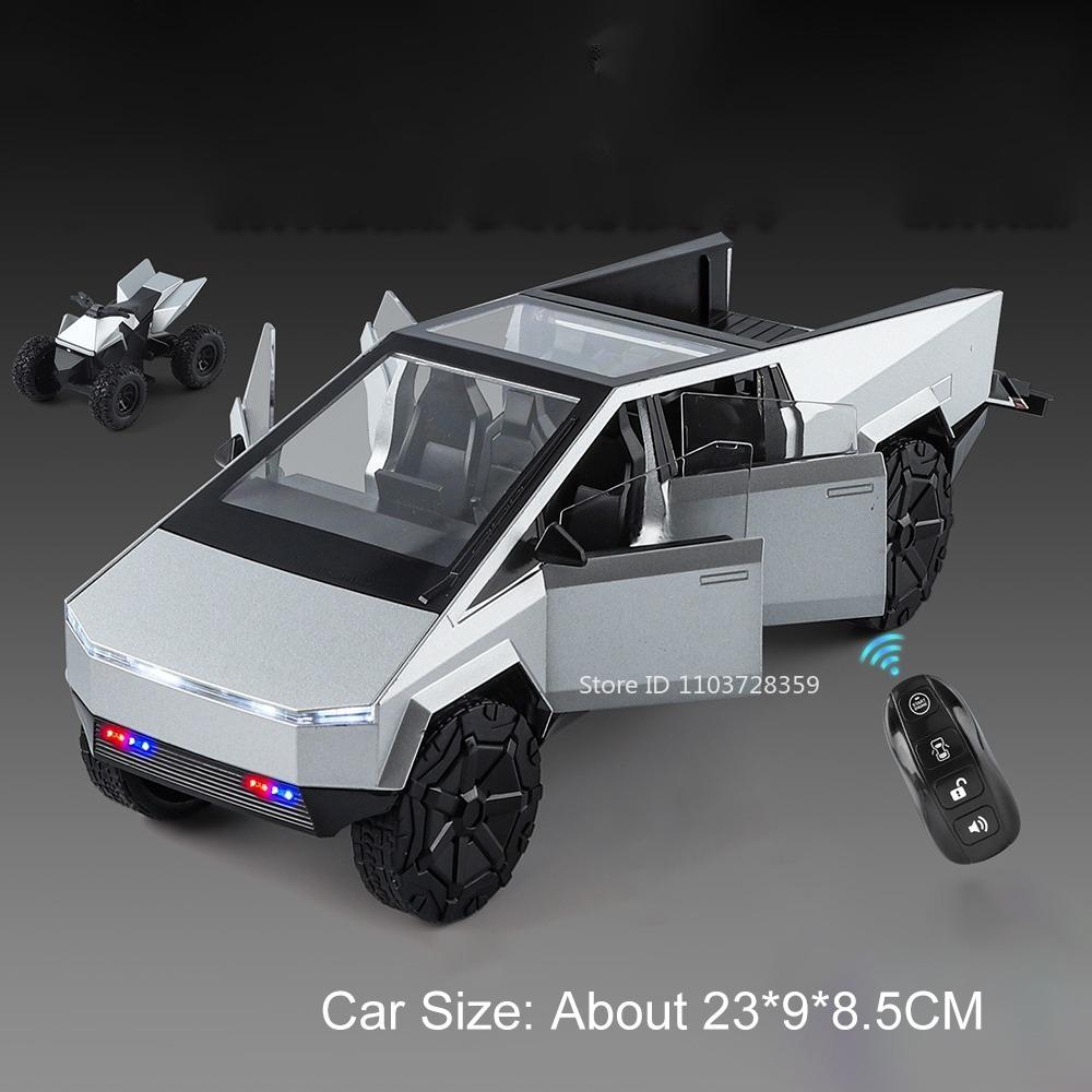 1:24 Robovan Bus Model Speelgoedauto's Legering Diecast Cyber Pick-up Off-Road Voertuigen Deuren Openbaar Schokdemping Geluid Licht Ornamenten