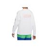 Nike Alphabet Print Crew Neck Long Sleeve T-Shirt Men Tops White DO6946-100