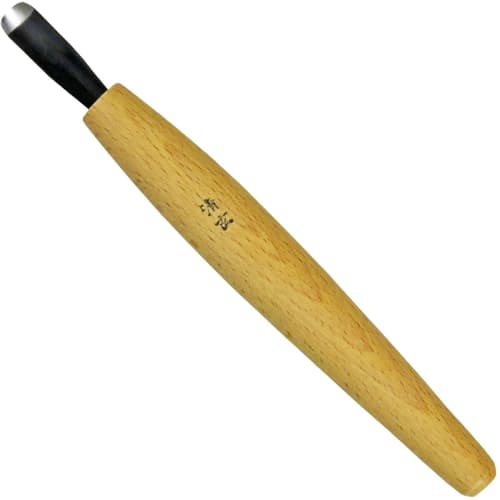 Densho Carving Knife, Round, 9mm, Made with Yasugi Steel, Blue Paper No. 2