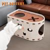 Felt Cat Bed All-in-one Cat Castle House Japanese Style Cat House  Four Seasons