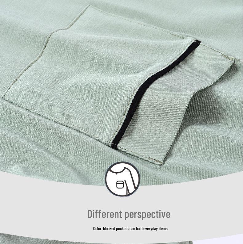 Men's Summer Modal Short-Sleeve Pajama Top - Casual and Lightweight Homewear