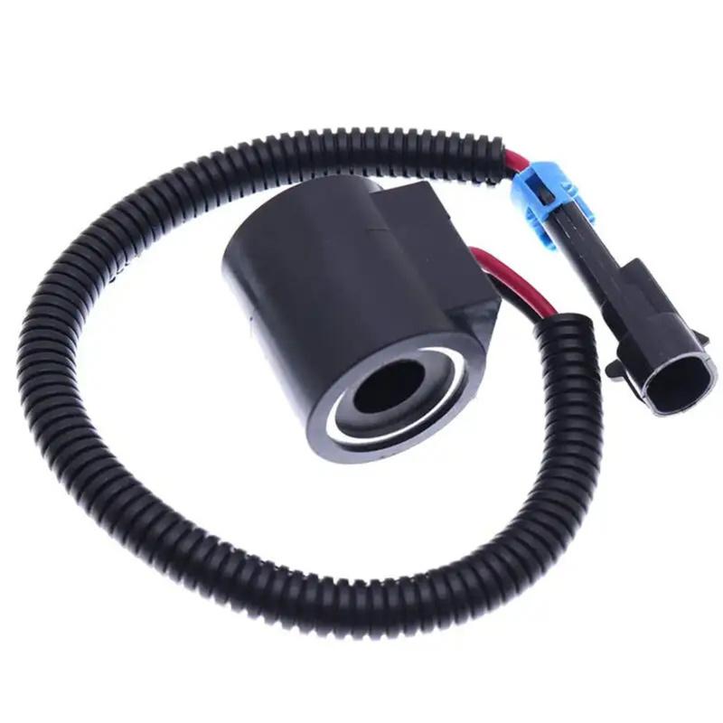 

Solenoid Valve Coil with Connector 6309311 Wear Resistant Anti Crack 12V 6678696 for Bobcat Skid Steer 751 753 763 773 7753