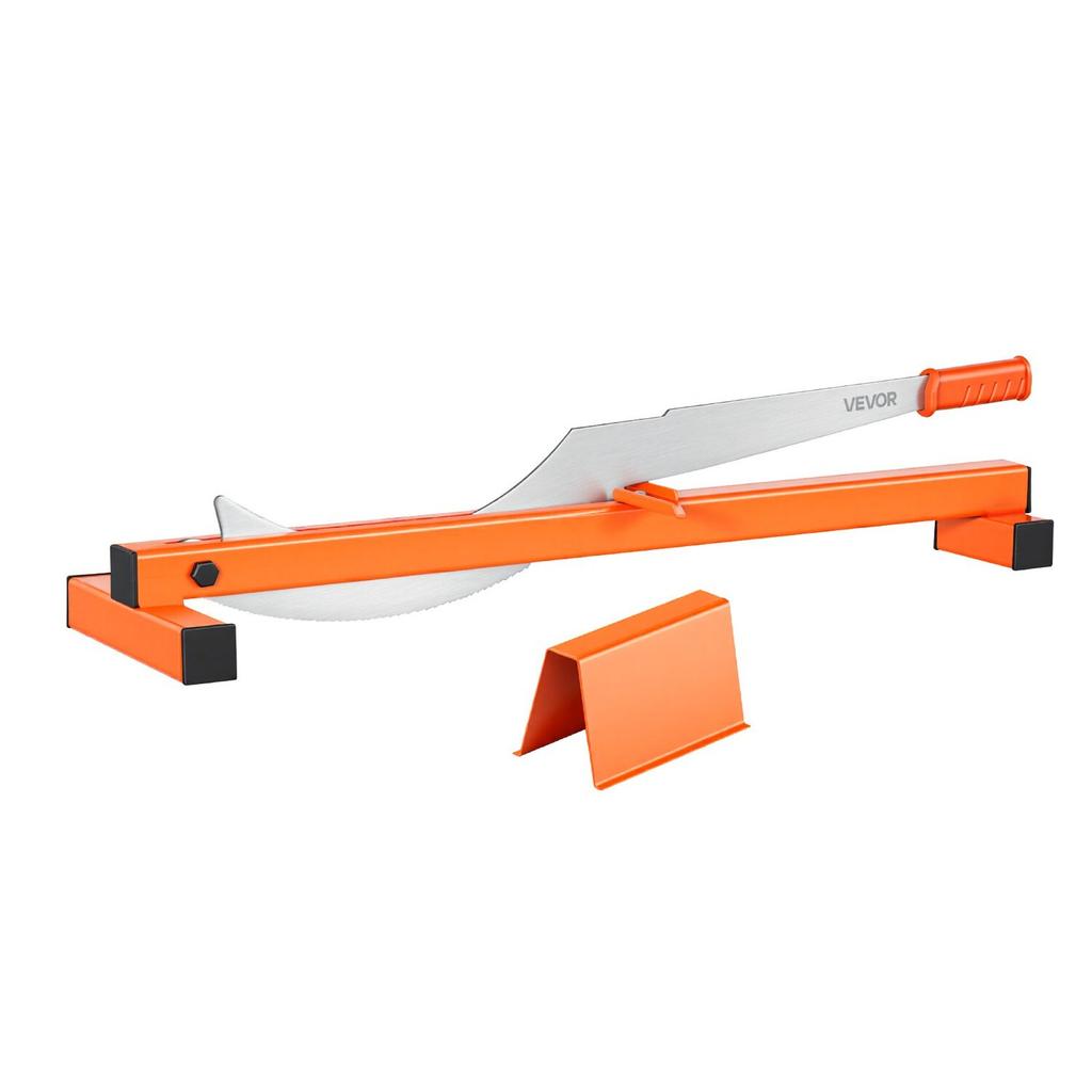 304.8mm Vinyl Floor Cutter, 10mm Thick Laminate Flooring Cutter with Cutting Angle Guide, Rubber Handle, Honing Stone, D2 Steel Blade for Cutting