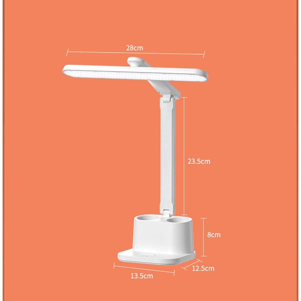 LED Folding Desk Lamp Student Study Eye Protection Dormitory Children Bedside Charging Desk Lamp Reading Night Light
