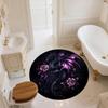 Purple Dragon,Round Area Rug,Carpet Rug for Living Room Bedroom Sofa Playroom Decor,Non-slip Floor Mat