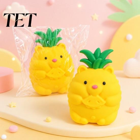 Fruit Sensory Toy Giant Stress Relief Toy, Mango Pineapple Grape Strawberry Watermelon Banana Hand Exercise Tools Squeeze Exerciser for Anxiety