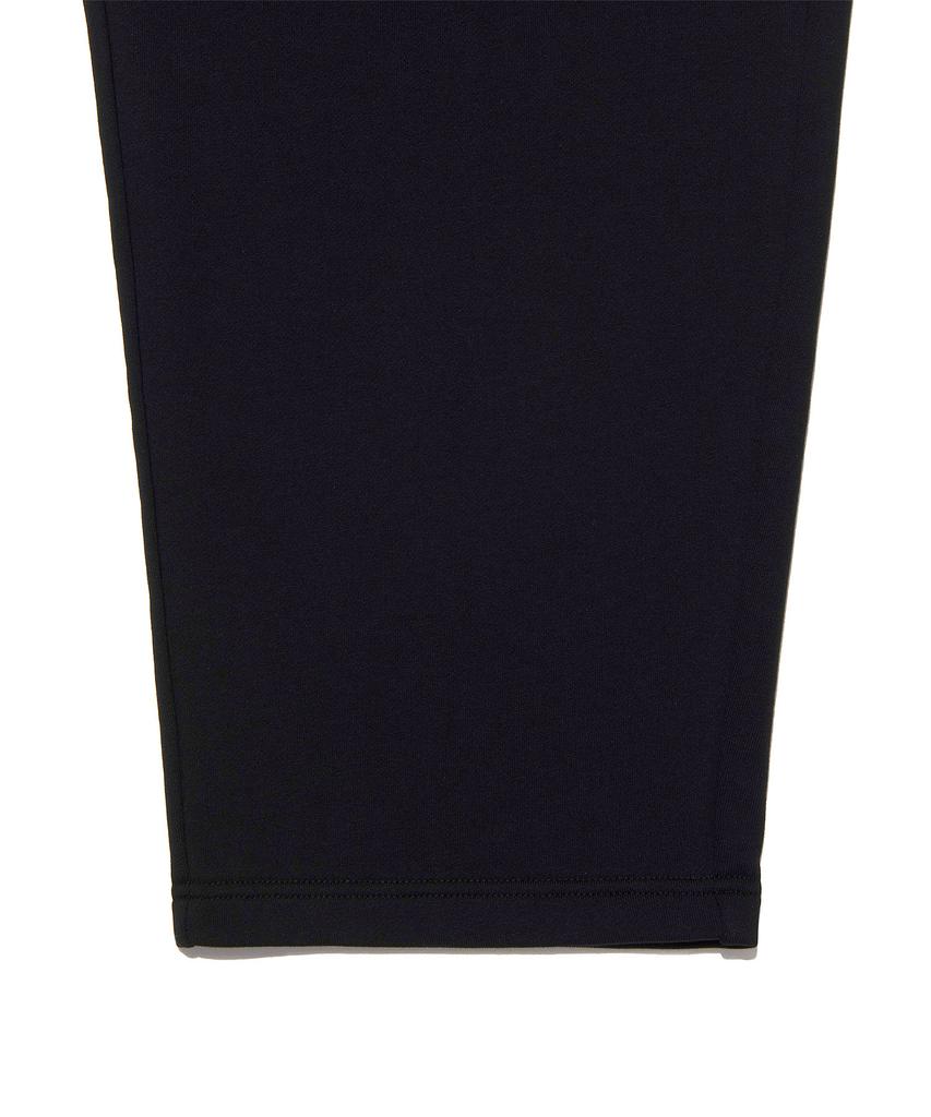 LEE Sweat One-Pleat Wide Pants Black