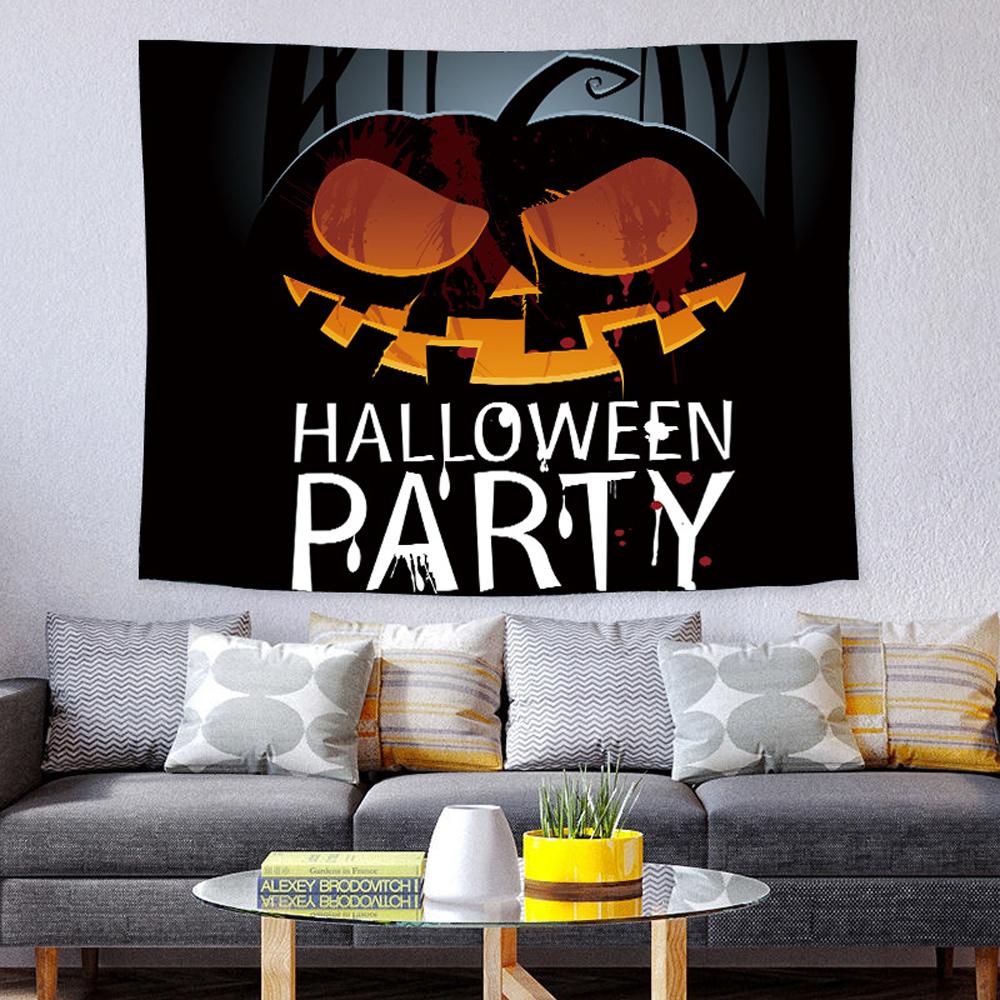 

Висячий страшный Хэллоуин, тыква, череп и ведьма, дубинка мертвого дерева, жуткий гобелен Лунного рыцаря для гостиной, спальни, общежития, дома 100x75cm