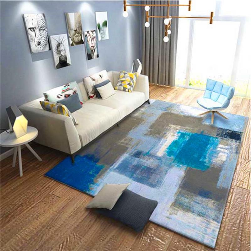 Modern Nordic Rectangular Carpet for Living Room, Bedroom, and Sofa Area