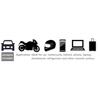 2X Styling Auto Nastro Vinilico Moto Sospensione Ammortizzatore Adesivo Decalcomania per WP 390/690/1090/1190/1290 blu